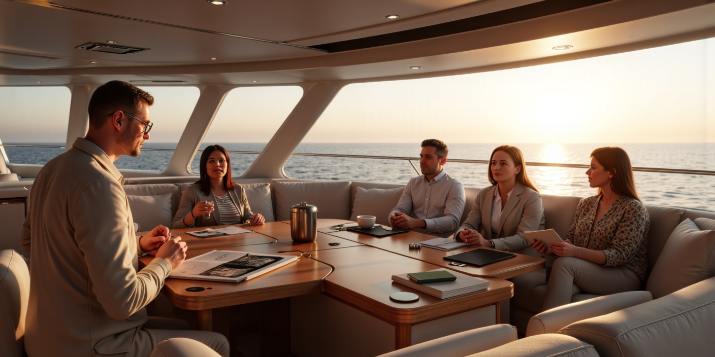Popular yacht interior design styles including classic, modern, minimalist, and Mediterranean.