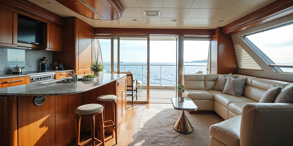 Popular yacht interior design styles including classic, modern, minimalist, and Mediterranean.