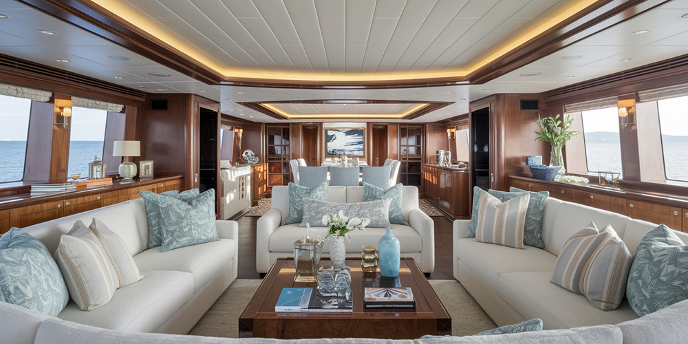 Popular yacht interior design styles including classic, modern, minimalist, and Mediterranean.