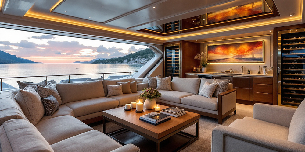 Popular yacht interior design styles including classic, modern, minimalist, and Mediterranean.