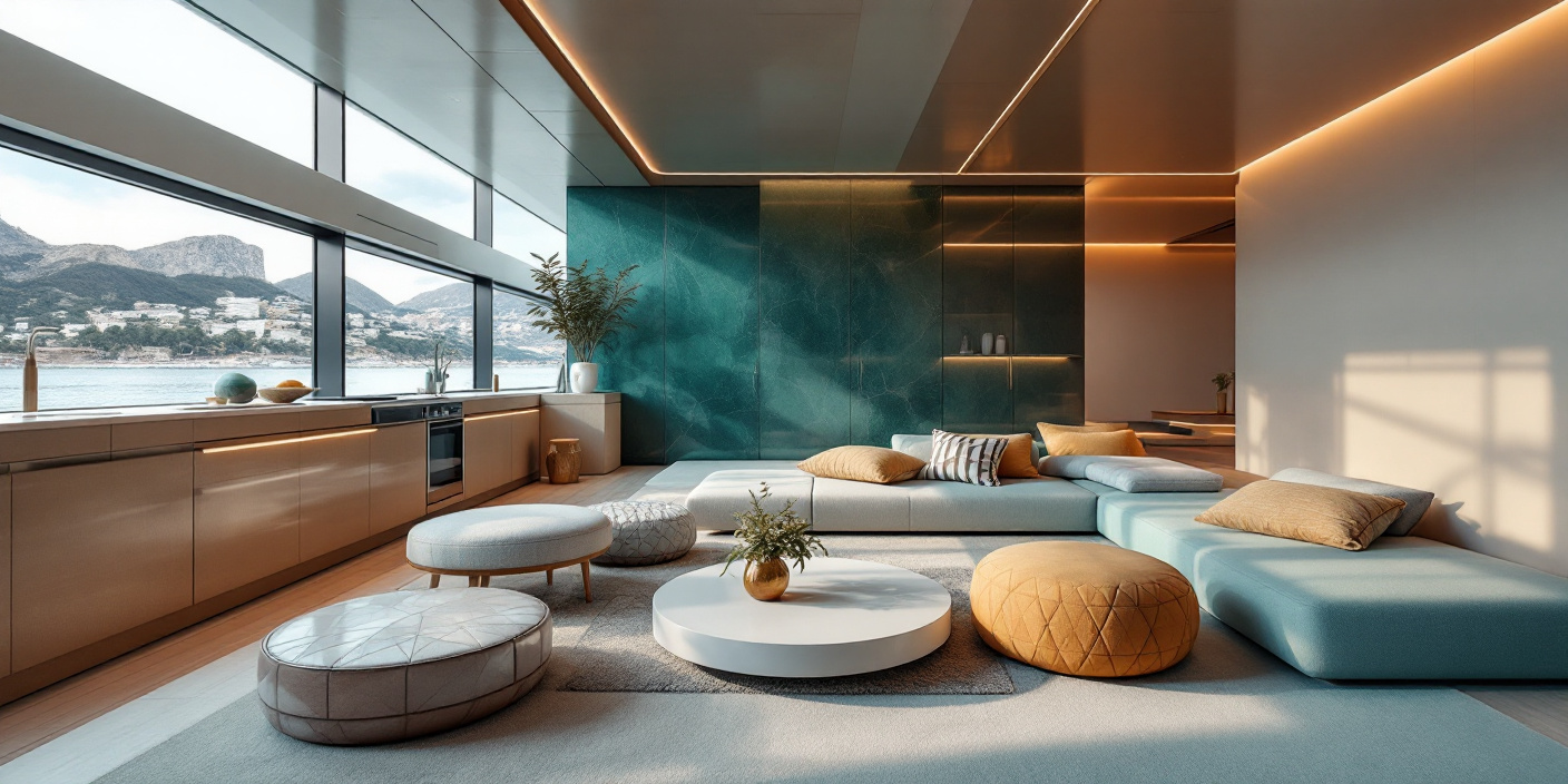 Popular yacht interior design styles including classic, modern, minimalist, and Mediterranean.