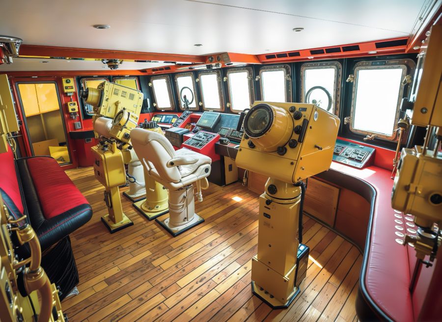 Professional redesign and manufacturing of cabin interiors for the "PITSUNDA" yacht by OSNOVA.YACHTS, using premium materials and modern design techniques