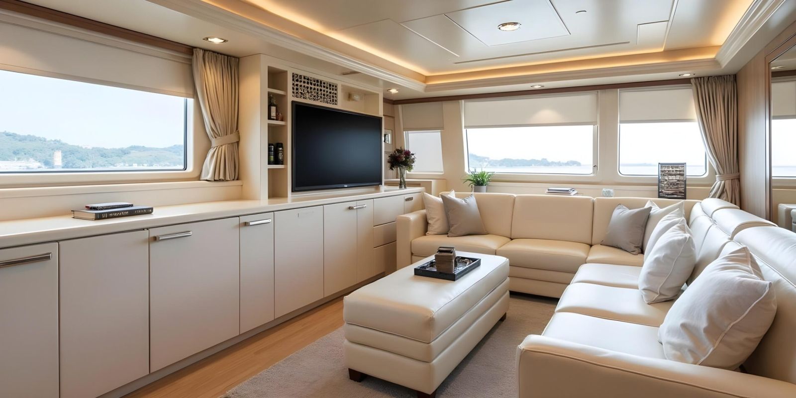 Popular yacht interior design styles including classic, modern, minimalist, and Mediterranean.